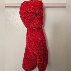 NWOT Cozy Red Fuzzy Socks
